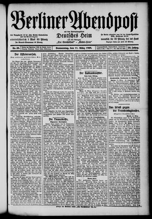 Berliner Abendpost vom 11.03.1909