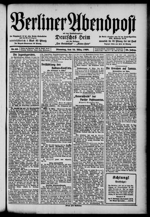 Berliner Abendpost vom 16.03.1909