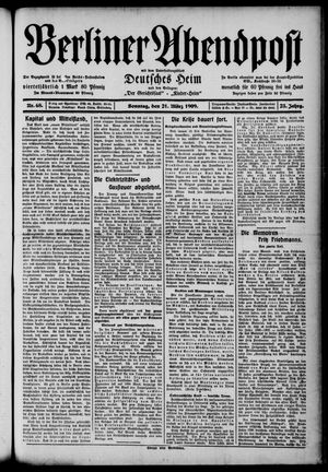 Berliner Abendpost vom 21.03.1909