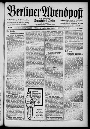 Berliner Abendpost vom 24.03.1909