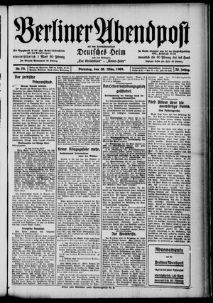 Berliner Abendpost vom 30.03.1909