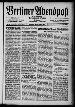 Berliner Abendpost vom 31.03.1909