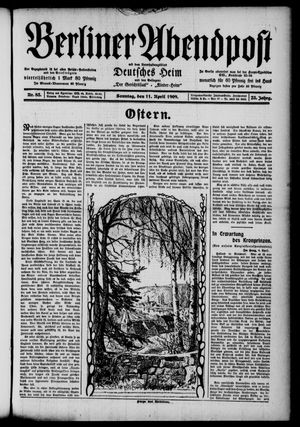 Berliner Abendpost vom 11.04.1909