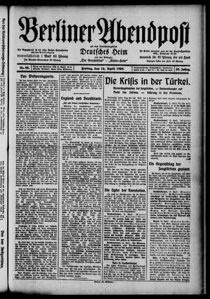 Berliner Abendpost vom 16.04.1909