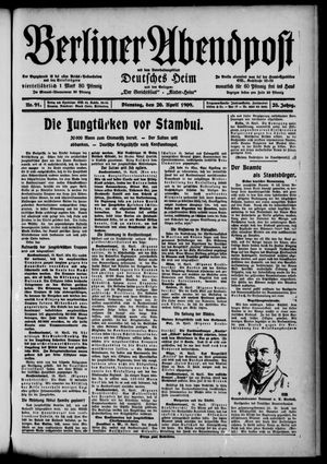 Berliner Abendpost vom 20.04.1909