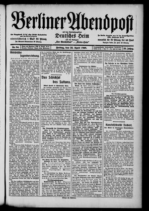 Berliner Abendpost vom 23.04.1909
