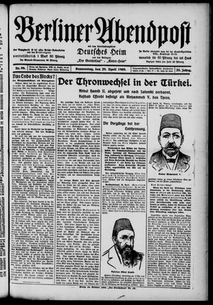 Berliner Abendpost vom 29.04.1909