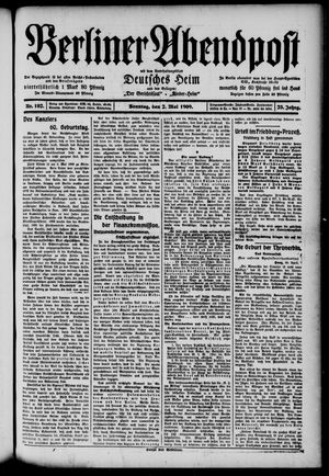 Berliner Abendpost vom 02.05.1909