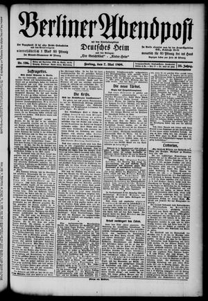 Berliner Abendpost vom 07.05.1909