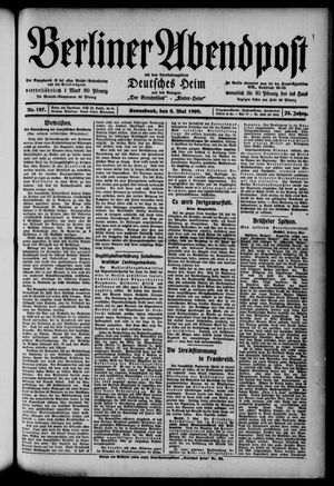 Berliner Abendpost vom 08.05.1909