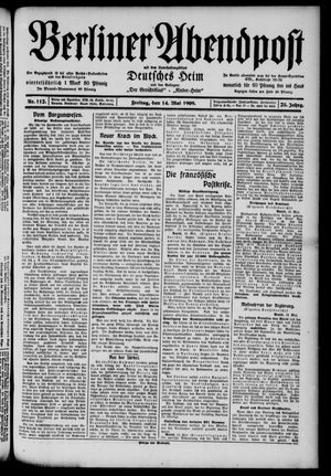 Berliner Abendpost vom 14.05.1909