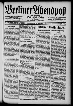 Berliner Abendpost vom 15.05.1909