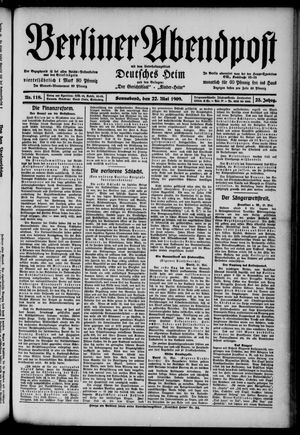 Berliner Abendpost vom 22.05.1909