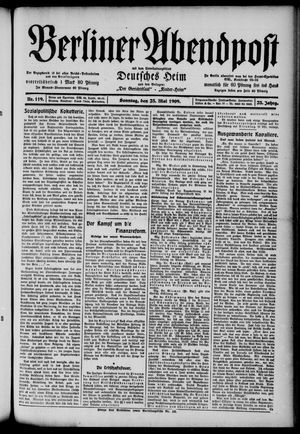 Berliner Abendpost vom 23.05.1909