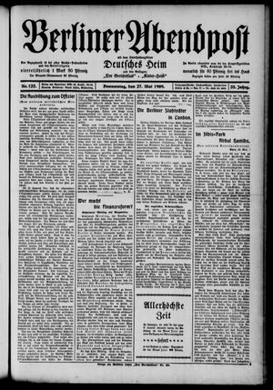 Berliner Abendpost vom 27.05.1909