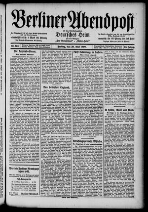 Berliner Abendpost vom 28.05.1909