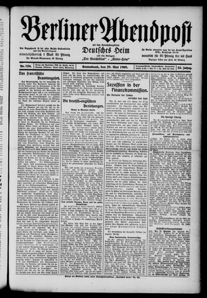Berliner Abendpost vom 29.05.1909