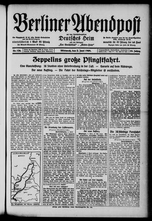 Berliner Abendpost vom 02.06.1909