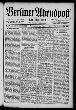 Berliner Abendpost vom 06.06.1909