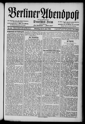 Berliner Abendpost vom 08.06.1909