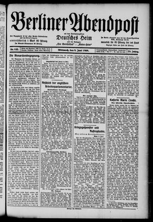 Berliner Abendpost vom 09.06.1909