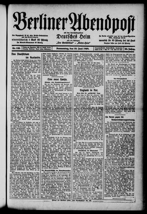 Berliner Abendpost vom 10.06.1909