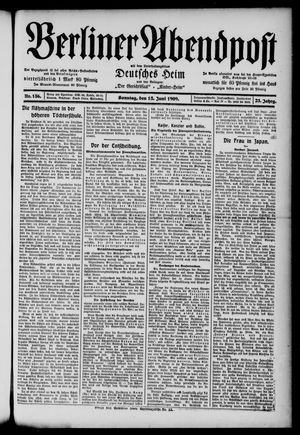 Berliner Abendpost vom 13.06.1909