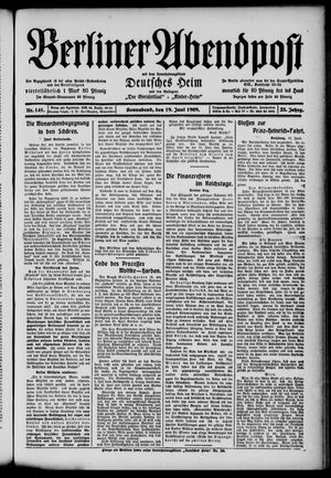 Berliner Abendpost vom 19.06.1909