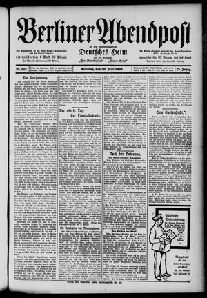 Berliner Abendpost vom 20.06.1909