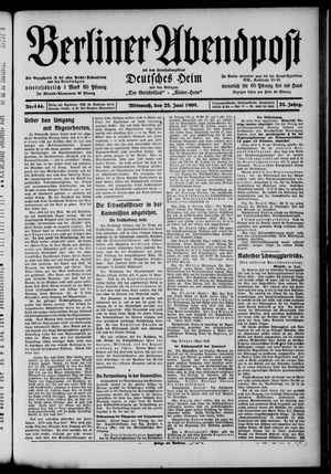 Berliner Abendpost vom 23.06.1909