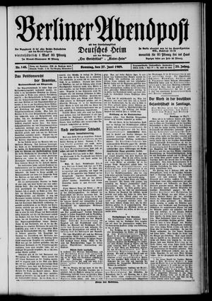 Berliner Abendpost vom 27.06.1909