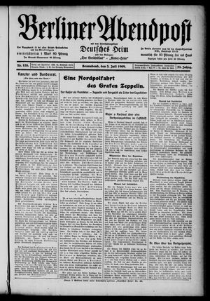 Berliner Abendpost vom 03.07.1909