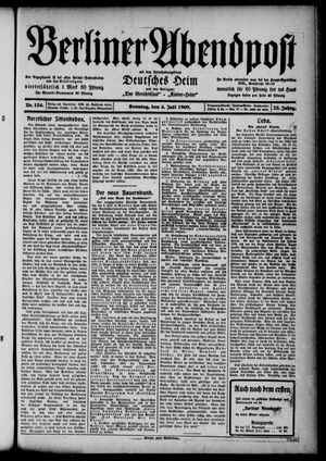 Berliner Abendpost vom 04.07.1909