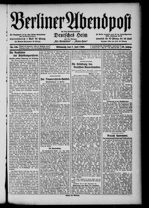 Berliner Abendpost on Jul 7, 1909