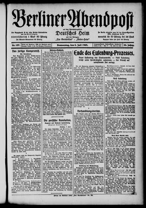 Berliner Abendpost vom 08.07.1909