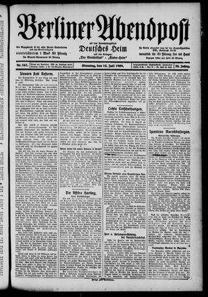Berliner Abendpost vom 13.07.1909