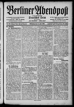 Berliner Abendpost on Jul 14, 1909