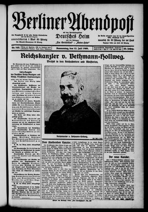 Berliner Abendpost vom 15.07.1909
