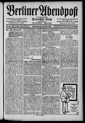 Berliner Abendpost vom 22.07.1909