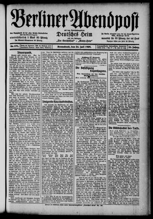 Berliner Abendpost vom 24.07.1909