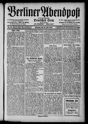 Berliner Abendpost vom 25.07.1909