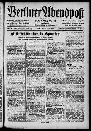 Berliner Abendpost vom 30.07.1909