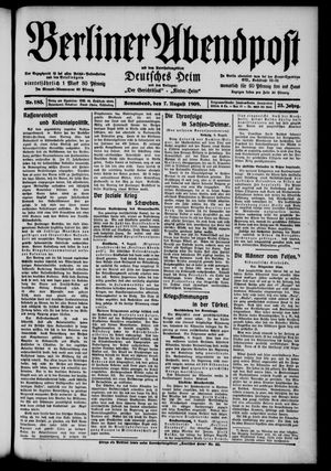 Berliner Abendpost vom 07.08.1909