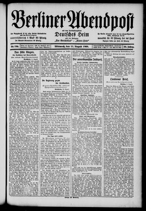 Berliner Abendpost vom 11.08.1909