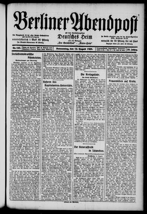 Berliner Abendpost vom 12.08.1909