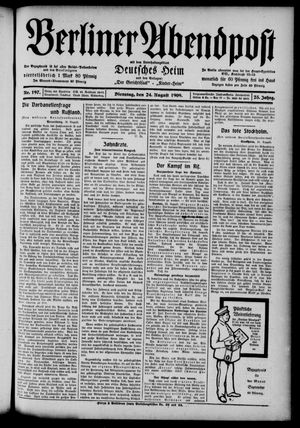 Berliner Abendpost vom 24.08.1909