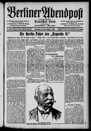 Berliner Abendpost vom 29.08.1909