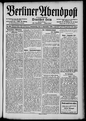 Berliner Abendpost vom 02.09.1909