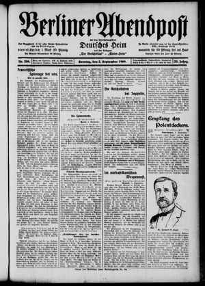 Berliner Abendpost vom 05.09.1909