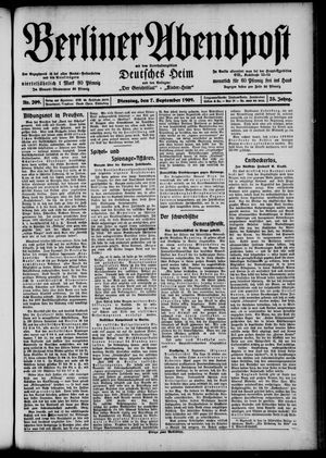 Berliner Abendpost vom 07.09.1909